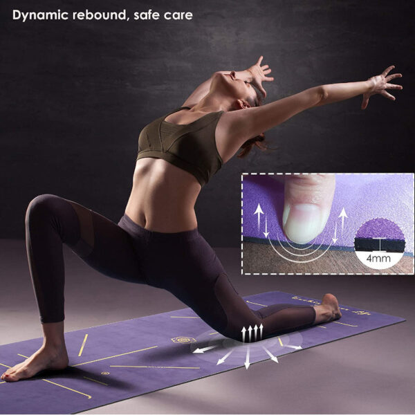 yoga mat microfibra viola